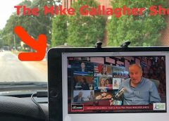 Is it safe to drive and watch Mike Gallagher?
